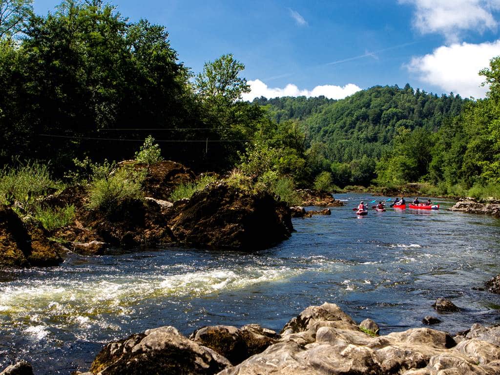 Parcours canoë depuis Monceaux — paysages Dordogne