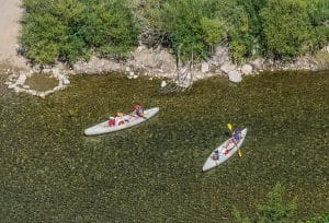 Lire la suite à propos de l’article Canoë en groupe sur la Dordogne — Team building, EVG, EVJF et séminaires